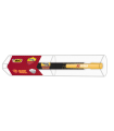 PENNA A SCATTO BIC MEDIA CON LOGO A.S ROMA FUSTo NERo E SCATOLA REGALO
