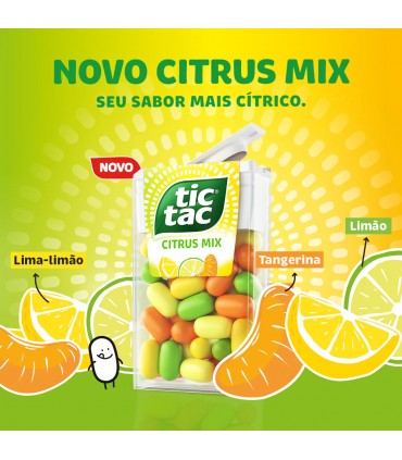 TIC TAC CITRUS MIX SENZA ZUCCHERO ASTUCCIO CONF.24PZ X 18GR