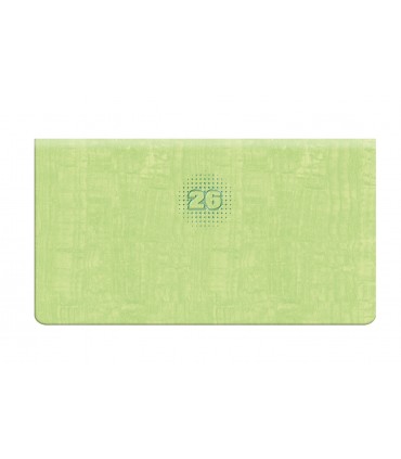 Agenda giornaliera 2026 mis.8x15 Mod. wall DISPONIBILE IN 4 COLORI (verde pastello-azzurro-celeste-salmone)