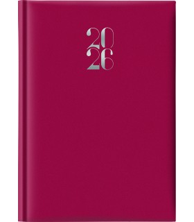 Agenda Giornaliera 2026 mis.14.5x20.5 Mod. GOMMATO con domenica intera disponibile in 2 colori (rosso-blu)