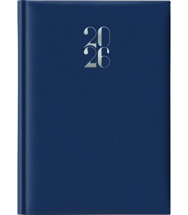 Agenda Giornaliera 2026 mis.14.5x20.5 Mod. GOMMATO con domenica intera disponibile in 2 colori (rosso-blu)