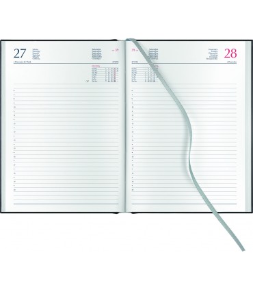 Agenda Giornaliera 2026 mis.14.5x20.5 Mod. GOMMATO con domenica intera disponibile in 2 colori (rosso-blu)