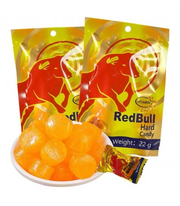 REDBULL HARD CANDY BUSTINA DI CARAMELLE DURE AL GUSTO DI BEVANDA ENERGETICA 22GR 1PZ