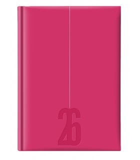 Agenda giornaliera 2026 mis.14.5X20.5 Mod. COPACABANA DISPONIBILE IN 4 COLORI (SALMONE-blu-ROSA-VERDE PASTELLO)