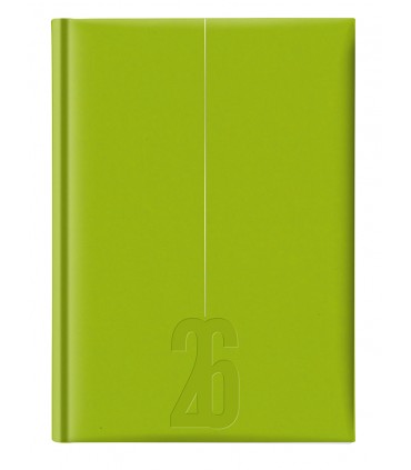 Agenda giornaliera 2026 mis.14.5X20.5 Mod. COPACABANA DISPONIBILE IN 4 COLORI (SALMONE-blu-ROSA-VERDE PASTELLO)