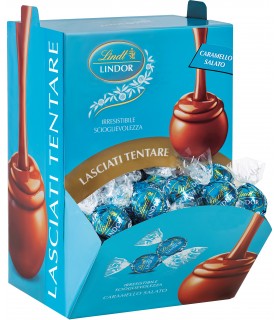 BOULES LINDOR LINDT CARAMELLO SALATO 12g EXPO A BOCCA DI LUPO 96 PZ.