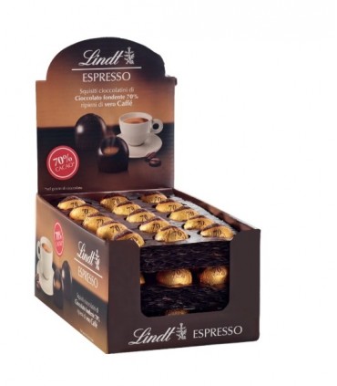 PRALINE LINDT FONDENTI CON RIPIENO ESPRESSO 70% cacao 14G EXPO 45 PZ.