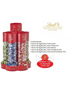 LINDOR BOLUES EXPO DA BANCO GIREVOLE DA 8KG ASSORTITI