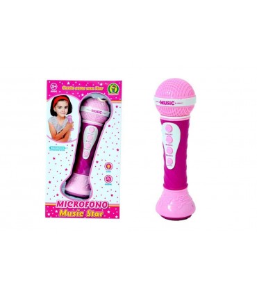 GIOCO MICROFONO KARAOKE MUSIC STAR MAZZEO GIOCATTOLI CON LUCI E SUONI