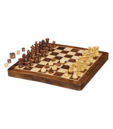 SET DAL NEGRO SCACCHI DAMA E BACKGAMMON PIEGHEVOLE MAGNETICO DIMENSIONI 30X30,5 CM