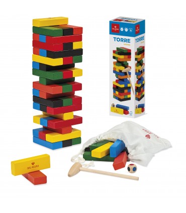 Torre Colorata in Legno DAL NEGRO con Martelletto