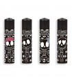 Accendino Clipper Micro DAILY SKELETON conf. 48 pz. assortiti con 4 grafiche