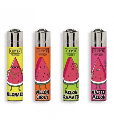 Accendino Clipper Micro MELON SENTENCES conf. 48 pz. assortiti con 4 grafiche