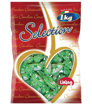 CARAMELLE SELECTION LIKING RIPIENE ALLA MENTA  SFUSE BUSTA DA 1KG