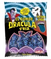 LECCA LECCA EL CONDE DRACULA CON RIPIENO DI BUBBLE GUM frizz pittura lingua BUSTINA DA 90GR. (CONTIENE 10 LECCA LECCA)