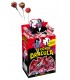 lecca lecca chupa el conte dracula gusto ciliegia 9g ripieno con bubble gum expo da 200 pz.