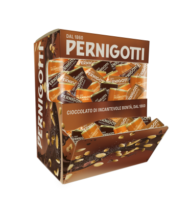DISPENSER PERNIGOTTI ASS. CON GIANDUIOTTI E CREMINI CLASSICI E FONDENTI 1KG (109PEZZI)