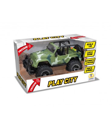 PLAY CITY AUTO OFF ROAD A FRIZIONE CON LUCI E SUONI SCALA 1:16 TEOREMA GIOCHI