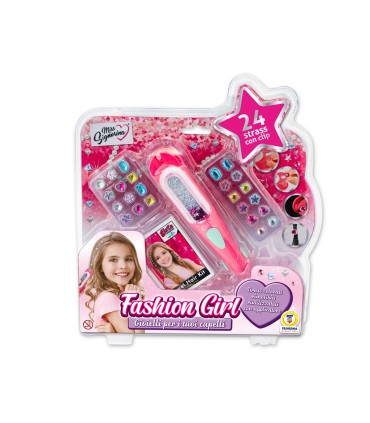 MISS SIGNORINA SET GIOIELLI PER CAPELLI con strass riutilizzabili e riposizionabili teorema giochi