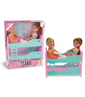MINI DEA BAMBOLINE CON LETTINO E GATTINO TEOREMA GIOCHI
