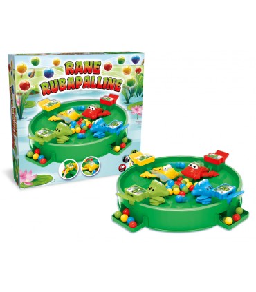 GIOCO IN SCATOLA TEOREMA GIOCHI RANE RUBA PALLINE CONTIENE 1 STAGNO DELLE RANE E 24 PALLINE COLORATE