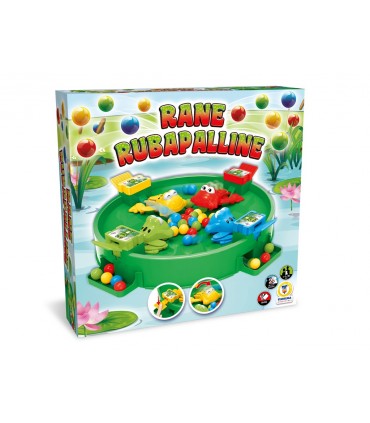 GIOCO IN SCATOLA TEOREMA GIOCHI RANE RUBA PALLINE CONTIENE 1 STAGNO DELLE RANE E 24 PALLINE COLORATE