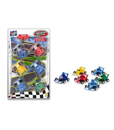 MINI AUTO FORMULA 1 CON RETROCARICA IN BLISTER 6PZ. TEOREMA GIOCHI