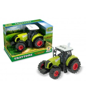 TRATTORE  LINEA VERDE MOTORIZZATO A FRIZIONE LUCI E SUONI SCALA 1:36 TEOREMA GIOCHI