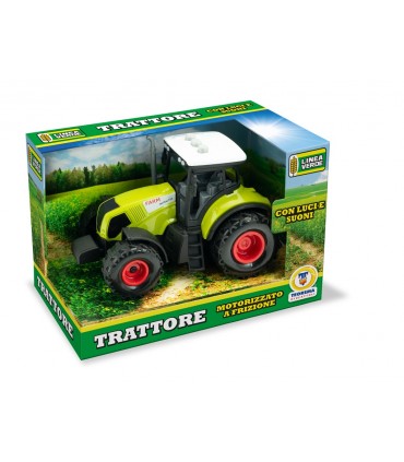 TRATTORE  LINEA VERDE MOTORIZZATO A FRIZIONE LUCI E SUONI SCALA 1:36 TEOREMA GIOCHI