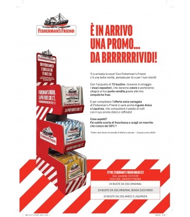 EXPO FISHERMAN'S FRIEND ORIGINAL DA 72 PZ. ASSORTITO CON 3 GUSTI