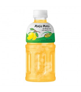BEVANDA MOGU MOGU AL GUSTO MANGO CON PEZZI DI FRUTTA  BOTTIGLIA DA 320ML CONF. 6 PZ.