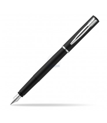 PENNA WATERMAN STILOGRAFICA MOD. ALLURE IN METALLO COLORE NERO CONFEZIONATA IN ELEGANTE SCATOLA DA REGALO