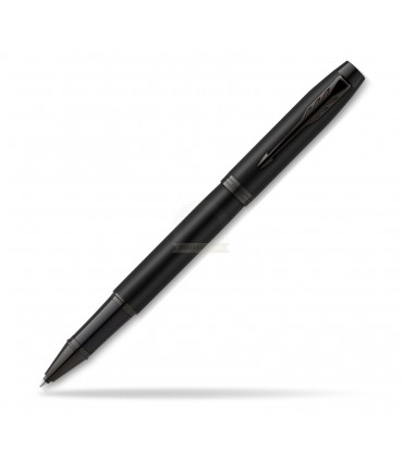 Penna ROLLER Parker ACHROMATIC BLACK EDITION in Metallo CONFEZIONATA IN ELEGANTE SCATOLA REGALO