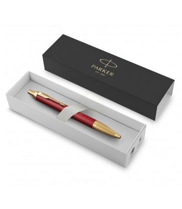 Penna Parker A SFERA IM PREMIUM COLORE LACCATO ROSSO OPACO CONFEZIONATA IN ELEGANTE SCATOLA REGALO