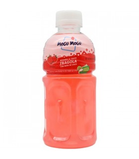 BEVANDA MOGU MOGU AL GUSTO SUCCO DI FRAGOLA E NATA DE COCCO CON PEZZI DI FRUTTA  BOTTIGLIA DA 320ML CONF. 6 PZ.