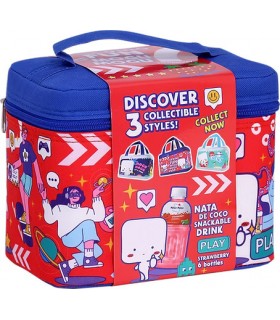 BEVANDA MOGU MOGU AL GUSTO FRAGOLA E NATA DE COCCO CON PEZZI DI FRUTTA BOTTIGLIA DA 320ML CONF. 6 PZ IN OMAGGIO COOLER BAG