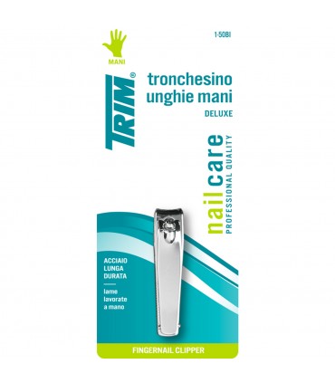 Tronchesino unghie e mani TRIM in ACCIAIO lame lavorate a mano in Blister