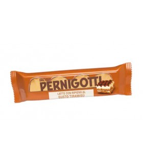 BARRETTA PERNIGOTTI CON CIOCCOLATO AL LATTE E RIPIENO GUSTO TIRAMISU'  30G. CONF. 21 PZ.