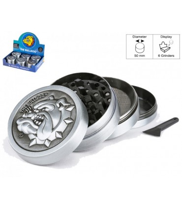 Grinder in Metallo THE BULLDOG 4 Parti diam.50mm 1 PZ