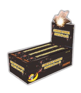 CANDELA MAGICA DORATE CM.25 expo DA 36 BLISTER DA. 6 PZ. ART.205A FIRESTARS
