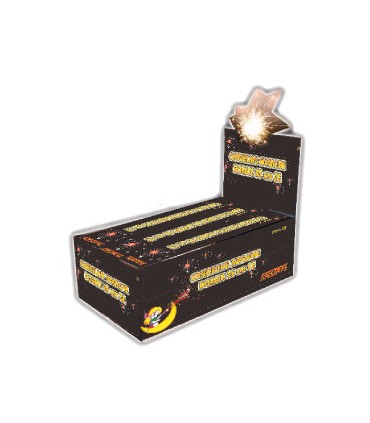 CANDELA MAGICA DORATE CM.25 expo DA 36 BLISTER DA. 6 PZ. ART.205A FIRESTARS