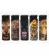Accendino Elettronico Atomic TURBO WILD CATS  conf. 50 pz. assortiti con 5 GRAFICHE.