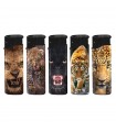 Accendino Elettronico Atomic TURBO WILD CATS  conf. 50 pz. assortiti con 5 GRAFICHE.