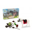 GEO NATURE TEOREMA GIOCHI CAVALLO FLOCCATO CON ACCESSORI  2 COLORI ASSORTITI