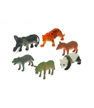 BUSTA GEO NATURE TEOREMA GIOCHI ANIMALI DELL'ASIA RIGIDI 6PZ. CON MAPPA ILLUSTRATIVA