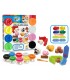 PLASTIART SET FATTORIA TEOREMA GIOCHI CON 8 VASETTI DI PLASTILINA SUPER SOFFICE DA 25GR CON FORMINE