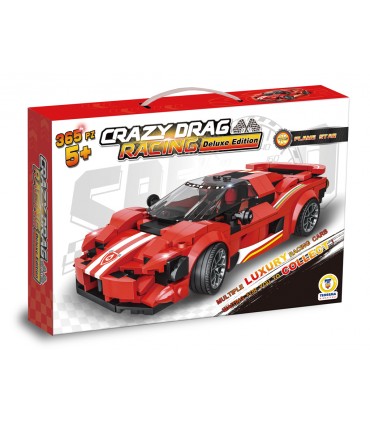 CLICK CLAK GIOCATTOLO A COSTRUZIONE AUTO SPORTIVA ROSSA 365 PZ. TEOREMA GIOCHI