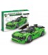 CLICK CLAK GIOCATTOLO A COSTRUZIONE AUTO SPORTIVA VERDE E NERA 398 PZ. TEOREMA GIOCHI