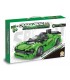 CLICK CLAK GIOCATTOLO A COSTRUZIONE AUTO SPORTIVA VERDE E NERA 398 PZ. TEOREMA GIOCHI