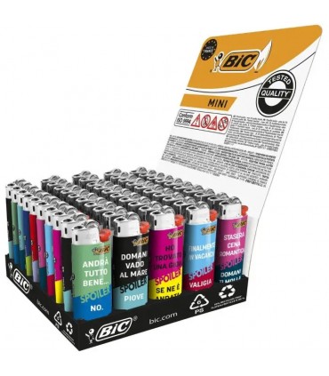 Accendino Bic MINI Fantasia spoiler CONF. 50 PZ. ASSORTITI